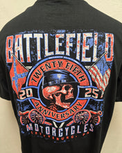 Load image into Gallery viewer, Battlefield Motorcycles 2025 Anniversary Tee   2025ATBLACK