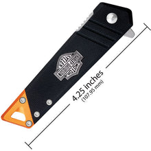 Load image into Gallery viewer, Harley Davidson Tec X  Knife Black/Orange Handles   52272