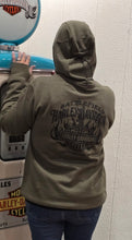 Load image into Gallery viewer, Battlefield Harley-Davidson® Unisex Bandana Hoodie Olive Green   3002811-GRLF