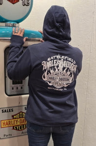 Battlefield Harley-Davidson® Unisex Bandana Hoodie Blue   3002810-MDIN