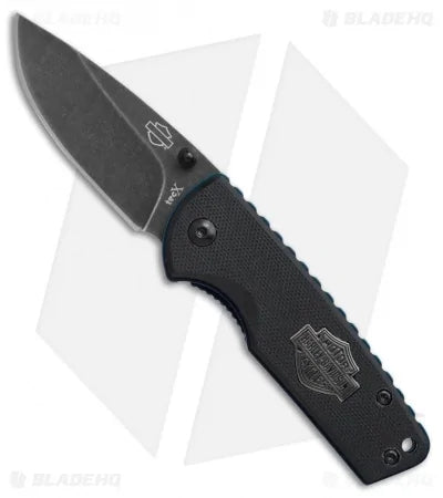 Tec X Cutlery Harley Davidson Liner Lock Folding Knife Black  52161