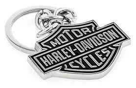 Harley-Davidson® Black Bar & Shield Key Chain HDKD15