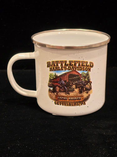 Battlefield Harley-Davidson® Custom 17oz. Enamel Campfire Mug  HDI-10006-4