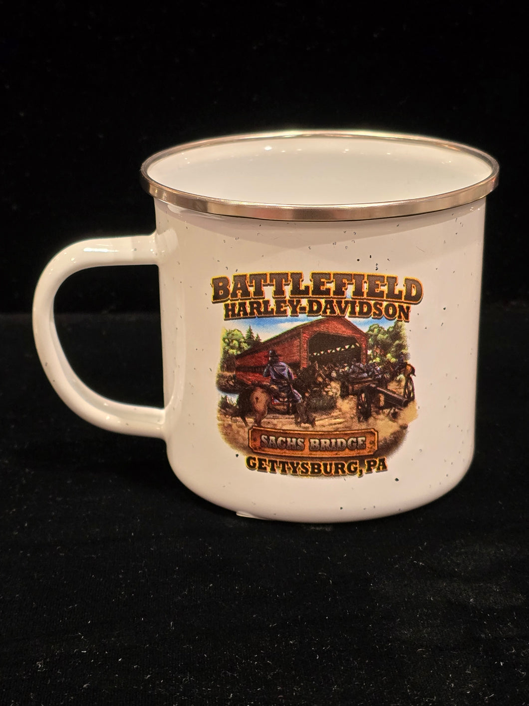 Battlefield Harley-Davidson® Custom 17oz. Enamel Campfire Mug  HDI-10006-4