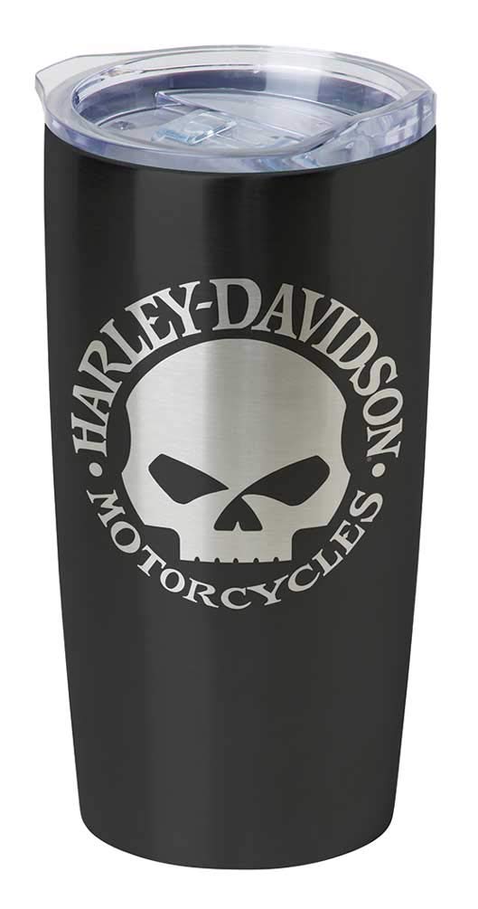 Harley-Davidson® Willie G Skull Stainless Steel Travel Mug   Black HDX-98618