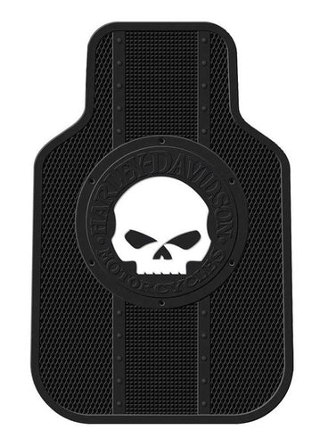 Harley-Davidson® Floor Mats Willie G Skull Universal-Fit Front Set of 2 Mats 1540