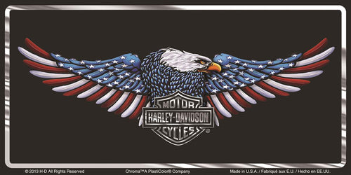 Harley-Davidson® Patriotic Eagle License Plate Tag, CG55000