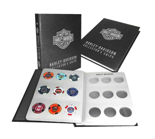 Harley-Davidson® Collectors' Poker Chip Album, Holds 96 Chips - 6696
