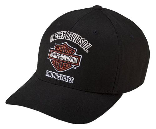 Harley-Davidson® Men's Traditional Logo Stretch Cap Hat, 99408-16VM