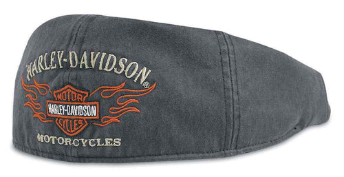 Harley-Davidson® Men's Bar & Shield Flames Graphic Ivy Cap, 99537-11VM