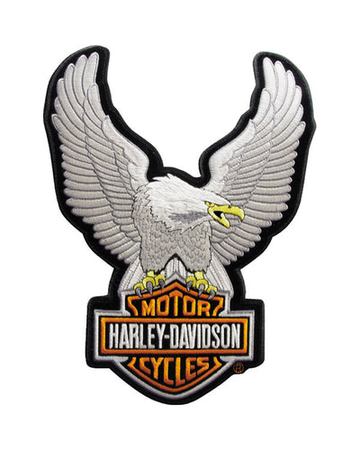 Harley-Davidson® Up Wing Silver Eagle Bar & Shield® Logo Emblem, 682608011604