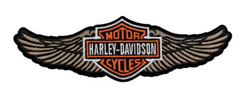 Harley-Davidson® Straight Wing Patch Tan, 682608011826