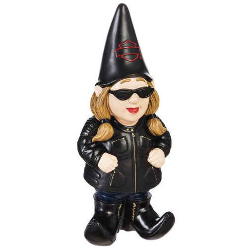 Harley-Davidson® Biker Themed Garden Female Gnome, 544902C